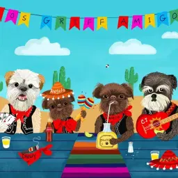 CJ’z, Papí, Canelito y Frijole